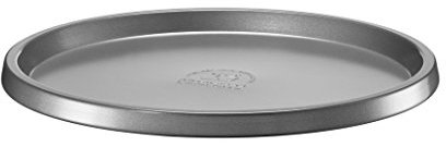 KitchenAid KBNSO12TZ Backblech für pizza mit dünnem boden, Stahl, schwarz, 33 x 33 x 2 cm