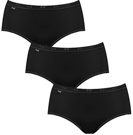 Sloggi Women's Briefs (Pack of 3), black, 12