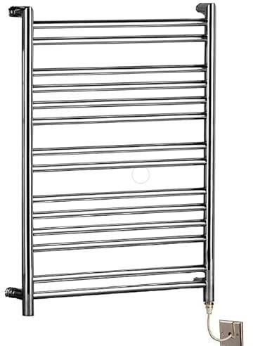 Manissa Tokyo 600 x 850mm Designer Stainless Steel Electric Towel Rail Towel Warmer Mirror Polished Finish