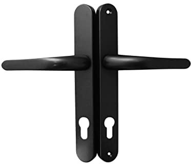 Vita Hoppe Match UPVC Door Handle 215mm Screw Centres Black