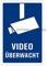 Ofform - Folio Signs Folienschild l Piktogrammschild l Aufkleber Video Überwacht l 130x90 mm l 1 Stück l Nr.43720-1