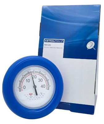 AstralPool Schwimmthermometer, -5ºC - +40ºC, für Teich-, Schwimmbad- und Poolgebrauch, Inkl. Befestigungsschnur