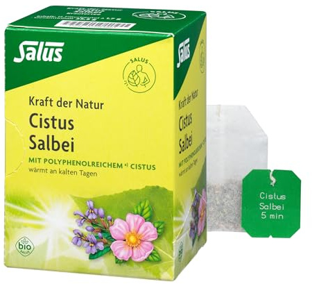 Salus Kraft der Natur Cistus Salbei 1x 15 Filterbeutel (25,5g) – Kräutertee mit Cistus und Salbei