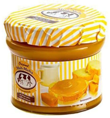 Original Muh‑Muhs Toffee Brotaufstrich 245g – Toffigkeit zum Streichen mit unvergleichlichem Sahne-Toffee Geschmack – Frei von Palmöl, Nüssen und Gluten (1 x 245g)
