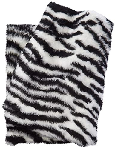 Animale Divertente Pelliccia Finta Tessuto - Zebra - Zebrato, 1Mtr - 150cm x 100cm