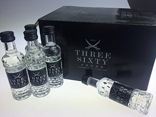 Three Sixty Vodka Miniatur 0,04l 37,5% (1er Pack)
