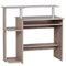 WOHNLING bureau d'ordinateur DENNIS Sonoma chêne 94 x 90 x 48 cm avec tablette à clavier | Table d'ordinateur portable sans roulettes avec haut | Table PC avec plateau d'imprimante économie d'espace | Bureau pour les peti