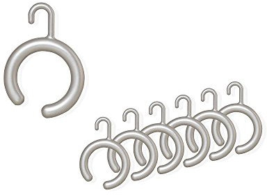KS Handel 24 14 x DUSCHVORHANGRINGE OFFEN BARRIEREFREI MIT Haken FÜR DUSCHVORHANG DUSCHVORHANGSTANGE! Shower Curtain Rings! (Silber matt)