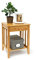 Relaxdays Bambus Beistelltisch mit Schublade H x B x T: ca. 51,5 x 40,5 x 30,5 cm Nachttisch aus robustem Holtz als schmale Nachtkonsole mit Schubfach als kleiner Tisch mit 2 Ablageflächen, natur