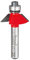 Freud 31/32 Zoll Kegelfräsen-Bit mit 1/4 Zoll Schaft (41-106) - Hartmetall, 1 Flut, Chamfer Cut, Chamfer Router Bit
