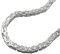 Kette ca.5mm Königskette vierkant glänzend Silber 925 60cm