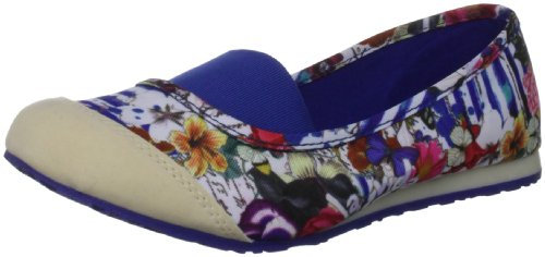 Desigual Bailarinas Naranjo 1 31BS019 - Zapatillas de lona para mujer, Azul (Blau (Navy 5036)), 36