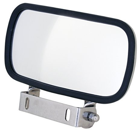 Grand General (33300 Miroir d'angle Mort rectangulaire Convexe en Acier Inoxydable 20,3 x 10,2 cm