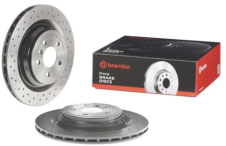 Brembo 09.A959.21 UV Coated Pillar Vented drilled Rear Brake Rotor MERCEDES-BENZ OE# A1664230412