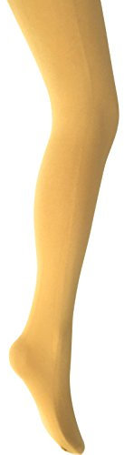 MYSASI Women's 100 denier Opaque Tights Size. L. Mustard/gold