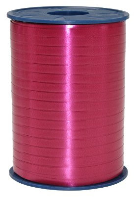 Präsent C.E. PATTBERG Geschenkband Bordeaux, 500 Meter Ringelband 5 mm zum Basteln, Dekorieren & Verpacken von Geschenken zu jedem Anlass