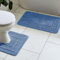 Catherine Lansfield Armoni Bath Mat and Pedestal Set Blue