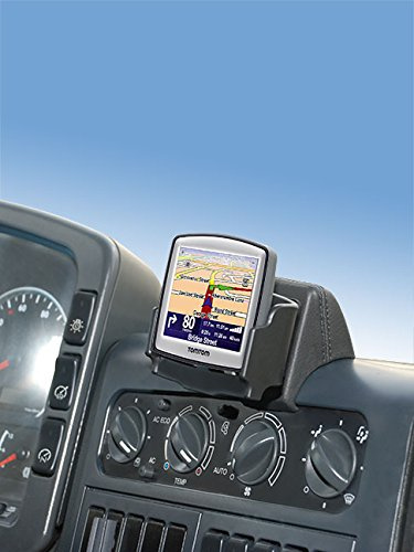 KUDA Handyhalterung passend für MAN TGA ab 03/2000 (ca) bis 2009 & MAN TGL/TGM ab 2005 bis (ca) 2014 - Telefonkonsole für Smartphones, Handy, Navi und mehr – Kunstlederkonsole, schwarz, 212035