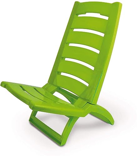 Spiaggina Sedia Pieghevole in Plastica Piscina Spiaggia Mare - Verde