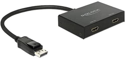Splitter Displayport 1.2 in > 2 x HDMI out Delock
