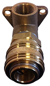Druckluft Messing Wanddose SET 1 Kupplung