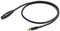 Proel CHLP270LU3 - Cavo Audio Professionale per strumenti con connessioni 1x RCA Maschio a connettore presa volante Cannon XLR 3F Femmina, Nero (3mt)