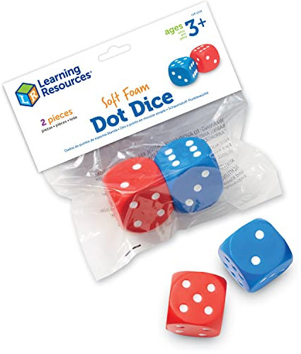 Learning Resources „Foam Dot Dice“ – Schaumstoff-Punktewürfel
