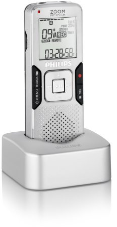 Philips Voice Tracer 888 - Digitales Diktiergerät mit Radio - Blitz 4 GB - WMA, MP3 - Display 1,5 Zoll