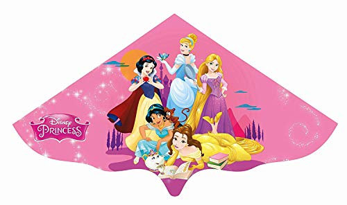 Günther Flugspiele 1190 - Einleiner-Drachen Disney Princess, ca. 115 x 63 cm, Kinderdrachen aus robuster PE-Folie, für Kinder ab 4 Jahren, inkl. Griff und Drachenschnur