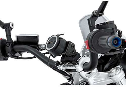 Navi-Halter am Lenker, schwarz, BMW R nineT-Modelle, Suzuki GSX-S1000/F, Triumph Street Triple, Yamaha MT-10 und weitere