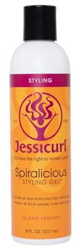 Jessicurl Spiralicious Gel, Island Fantasy, 8 Fl oz. Lockendefinierende Produkte für lockiges Haar, Haargel für lockiges Haar und Frizz- Kontrolle, für alle Haartypen