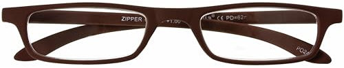 I NEED YOU Lesebrille Zipper / +3.00 Dioptrien / Braun