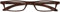 I NEED YOU Lesebrille Zipper / +3.00 Dioptrien / Braun