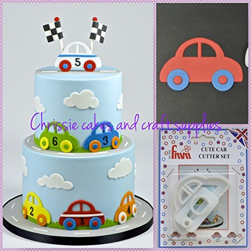 FMM CUTE CAR Cutter Set Cake Icing Decoration Decorating Sugarcraft Cutting Tool