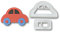 FMM Cute Car Cutter Set