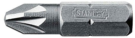 Stanley 168948B 50mm Pozidriv 2-Point Bit 10 piece