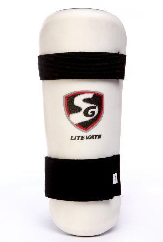 SG Litevate Elbow Guard | Color: White | Size: Adult | Material: Foam | Essential Elbow Protector