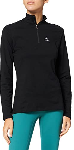 Löffler Damen Pulli Transtex Basic, schwarz, 42, 10989