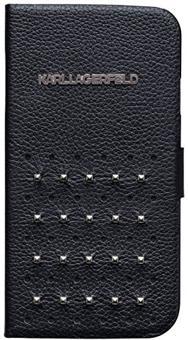 Karl Lagerfeld Ledertasche Bookstyle Schwarz für Samsung Galaxy S4 GT-i9500
