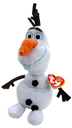 Carletto Ty TY 41148 - Plüschtier - Disney die Eiskönigin - Olaf Glitter mit Sound, 20 cm, Mehrfarbig, 24 Monate