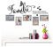 Grandora Wandtattoo Familie - Fotorahmen selbstklebend I schwarz (BxH) 84 x 49 cm I Aufkleber Sprüche für Wohnzimmer Modern Wandaufkleber W5000