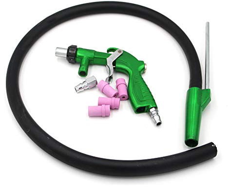 PS-2 Heavy Duty Sandblaster Sand Blasting Gun Kit with 4 Ceramic Nozzle Tips 5mm and 6 mm
