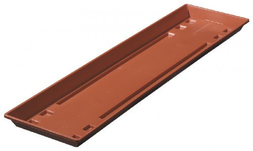 Geli 804 080 06 Standard Soucoupe carrée Terracotta 80 x 15,50 cm