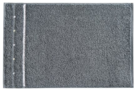Vossen Quadrati Uni Gästetuch 3er Set Größe: 30 x 50 cm Farbe: 053 / dunkelgrau/weiß