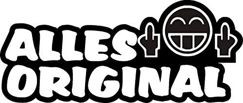 Netspares 1 x Aufkleber Alles Original Shocker Tuning Autoaufkleber Auto Sticker Fun Gag