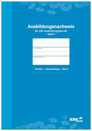 RNKVERLAG 5080 - Ausbildungsnachweisheft für alle Ausbildungsberufe, für die tägliche Eintragungen, 1 Stück
