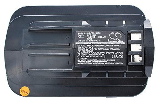 CS-FCD180PX Akkus 4000mAh Kompatibel mit [Festool] C15, PSC/PSBC 400/420, Quadrive T18, Quadrive TSC55, T15, T18 Drill Drivers, T18+3, Ti 15 Ersetzt 498343, für 499849, für BPC 18 Li