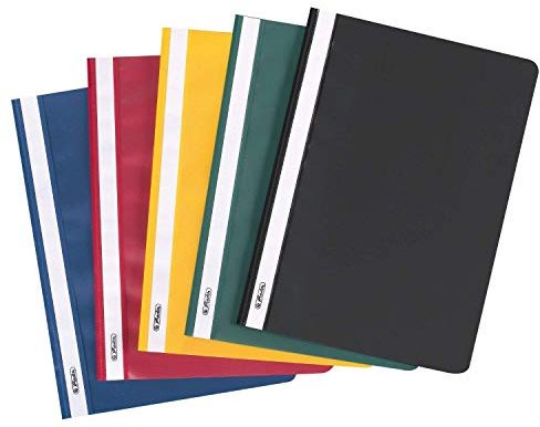 Herlitz 11387206 Schnellhefter PP A4 50 Stück Sortiert