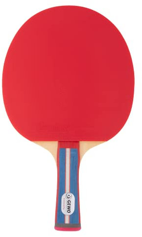 GEWO Standard PRO Tischtennisschläger - Kontrollierter Anfänger Tischtennis-Schläger - Komplettschläger mit Lion ITTF-Belag, hohe Kontrolle und Geschwindigkeit, Griff konkav, 1,8mm Belag