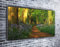 Forest Footpath Panoramic Canvas Print Original Wall Art Framed XXL 55 inch x 24 inch Over 4.5 ft wide x 2 ft high Ready to Hang